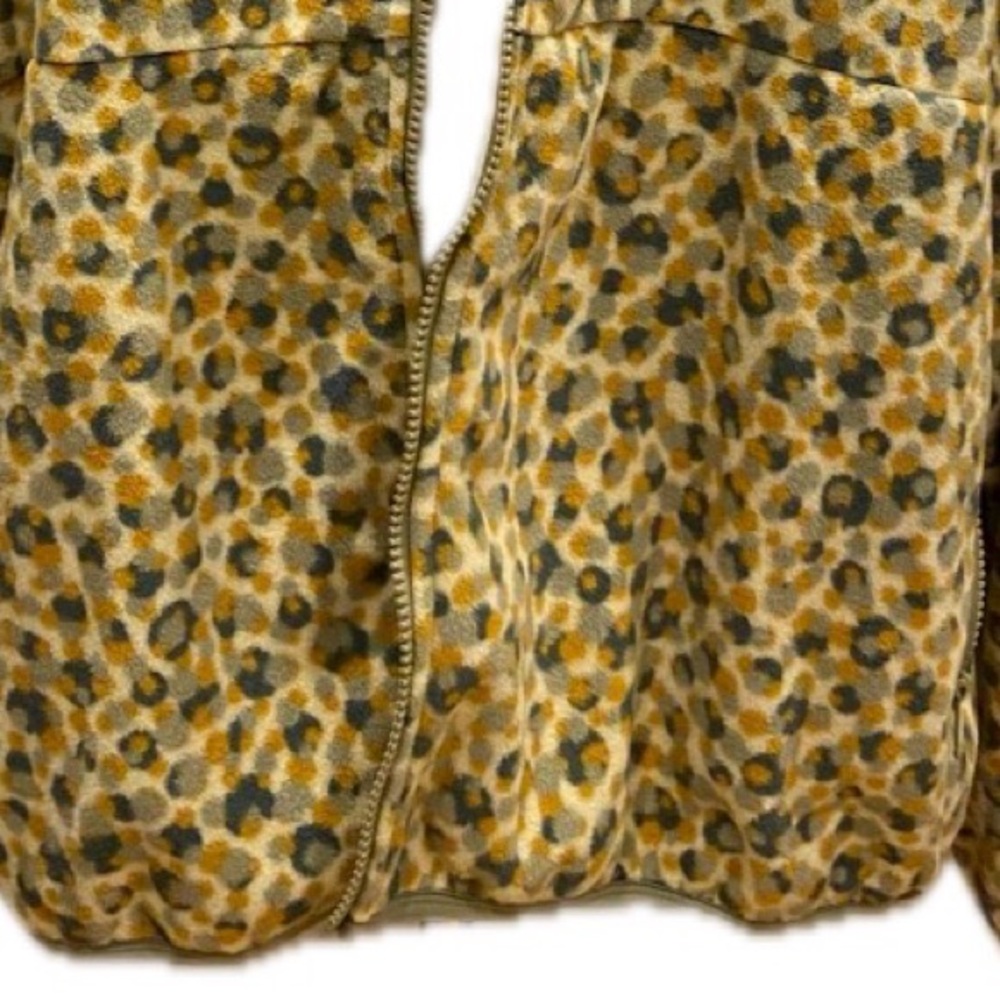 Nike Logo Multi Color Print Full Zip High Neck Fleece Jacket XXL - Picture 4 of 7